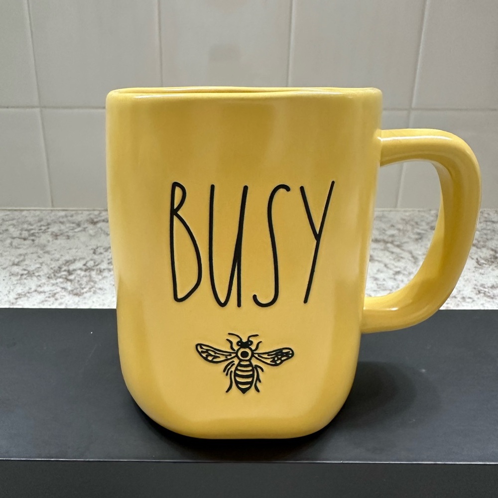 Rae Dunn Yellow Busy Bee Mug